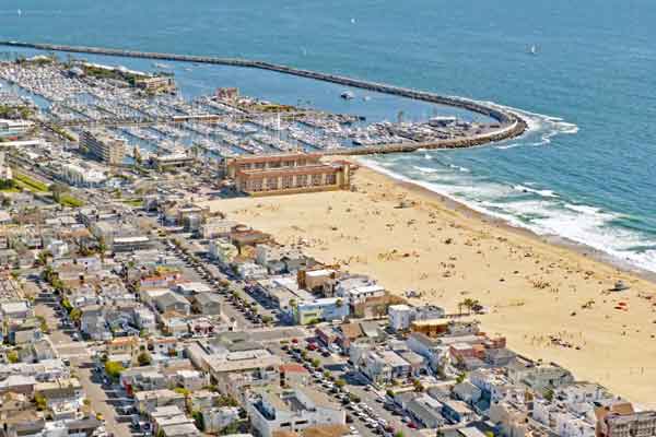 South Hermosa Beach and king harbor